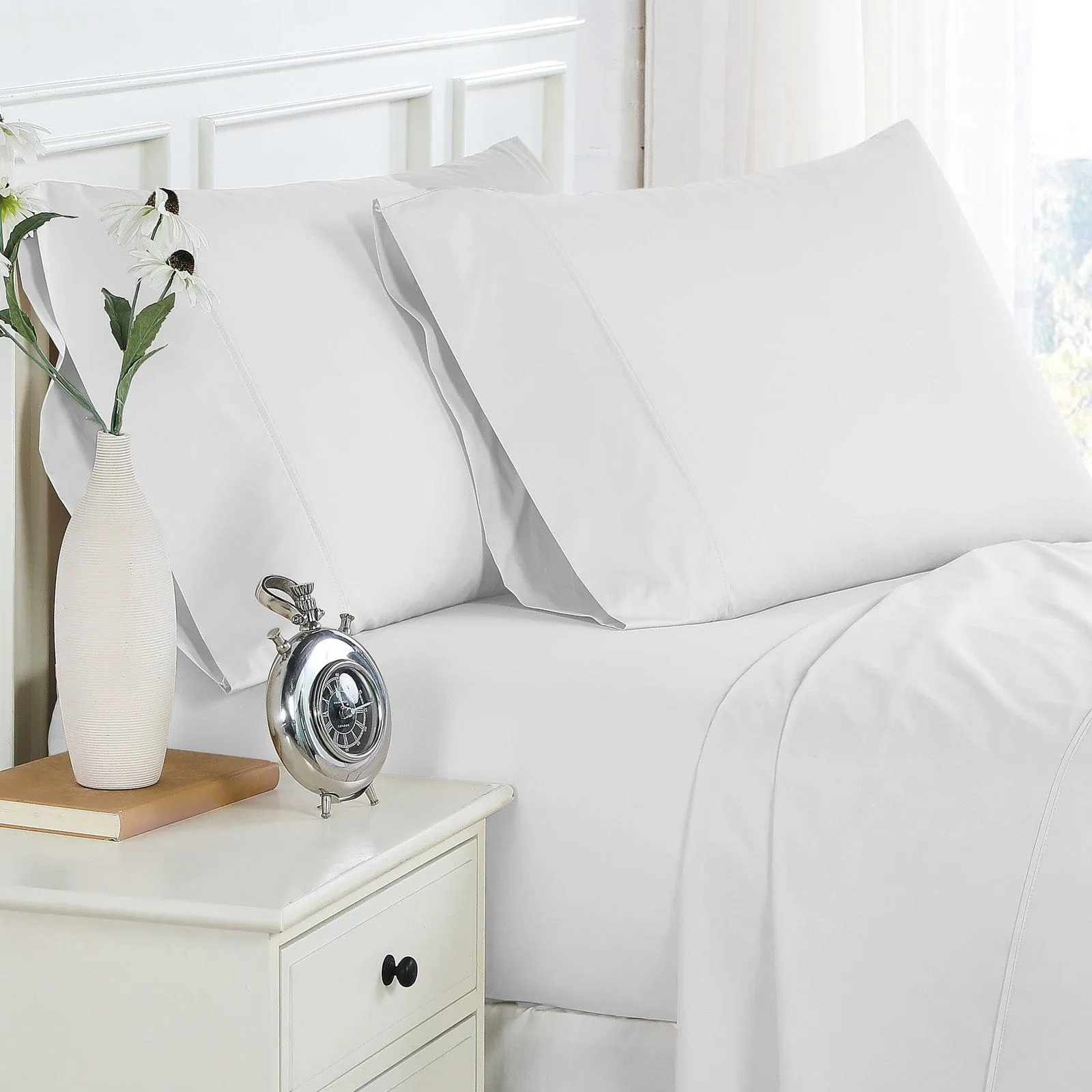 300 Thread Count Cotton Percale Pillow Cases