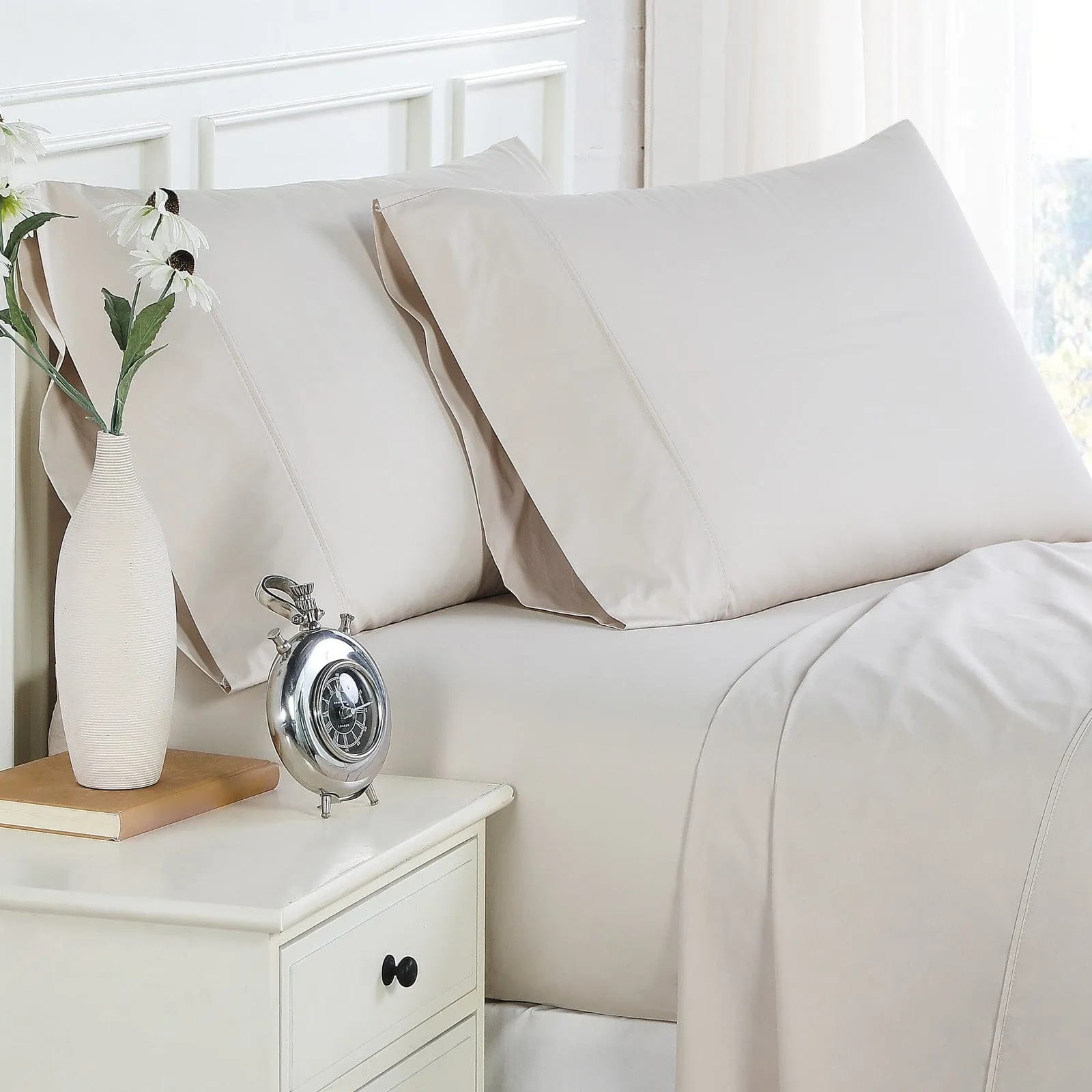 300 Thread Count Cotton Percale Pillow Cases
