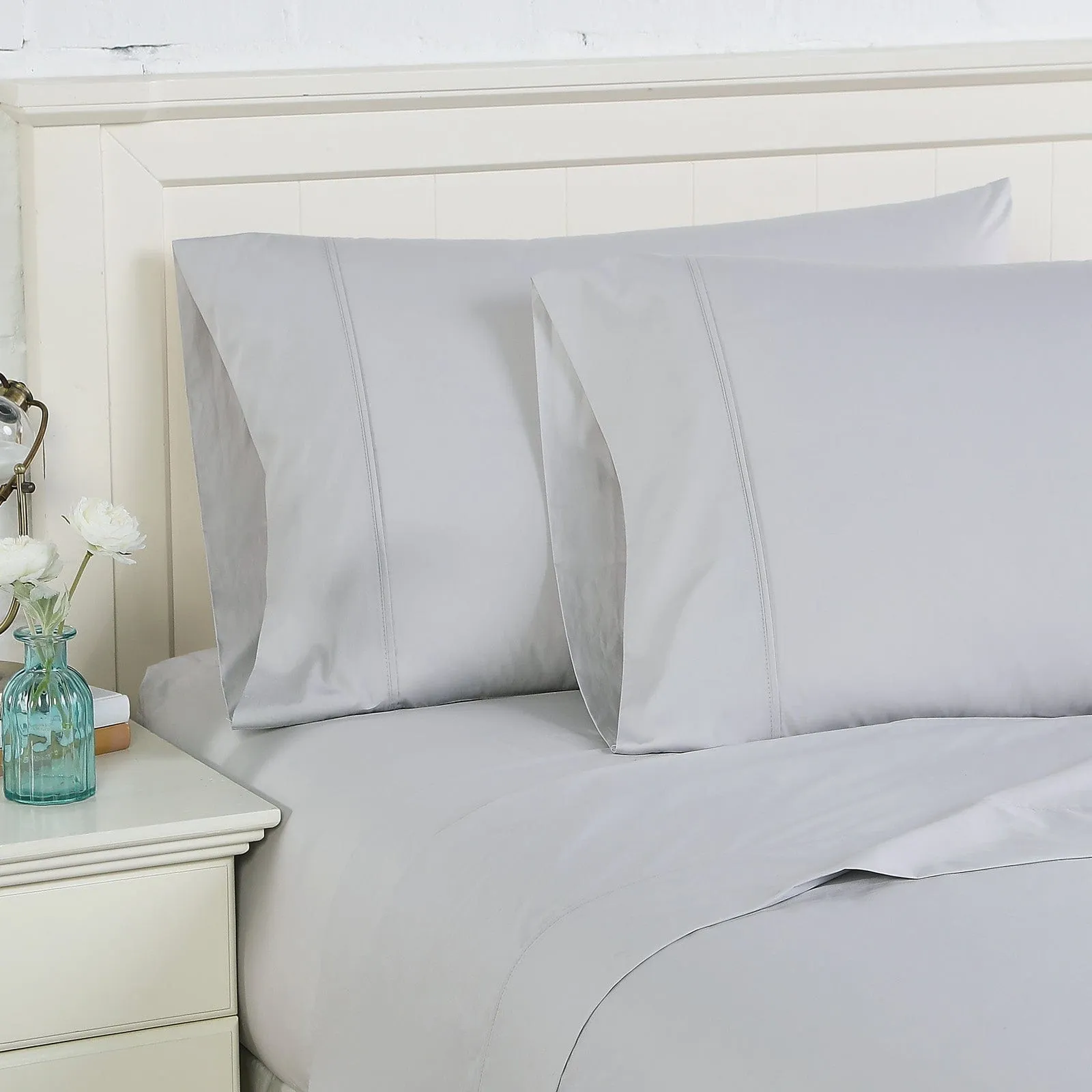 300 Thread Count Cotton Percale Pillow Cases