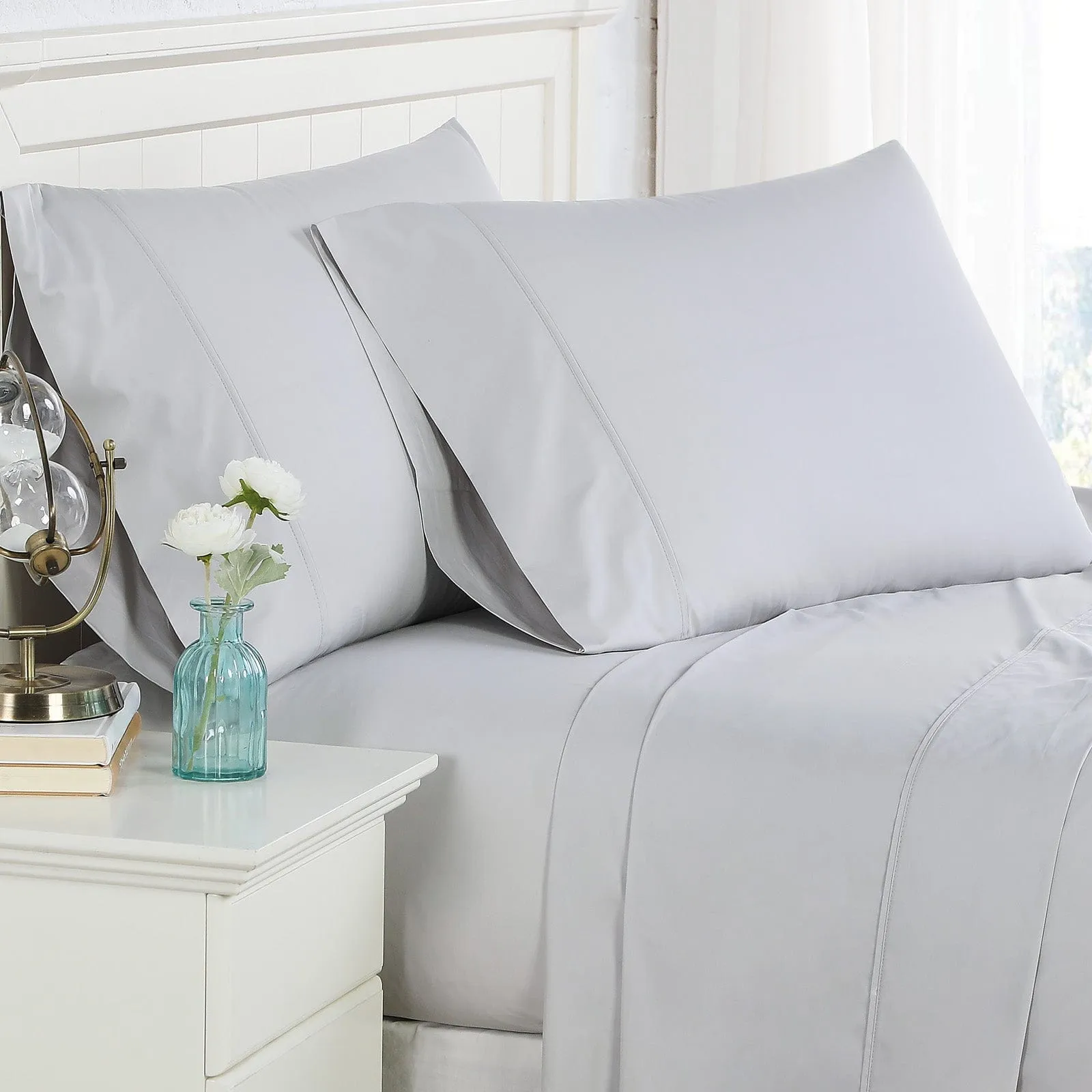 300 Thread Count Cotton Percale Pillow Cases