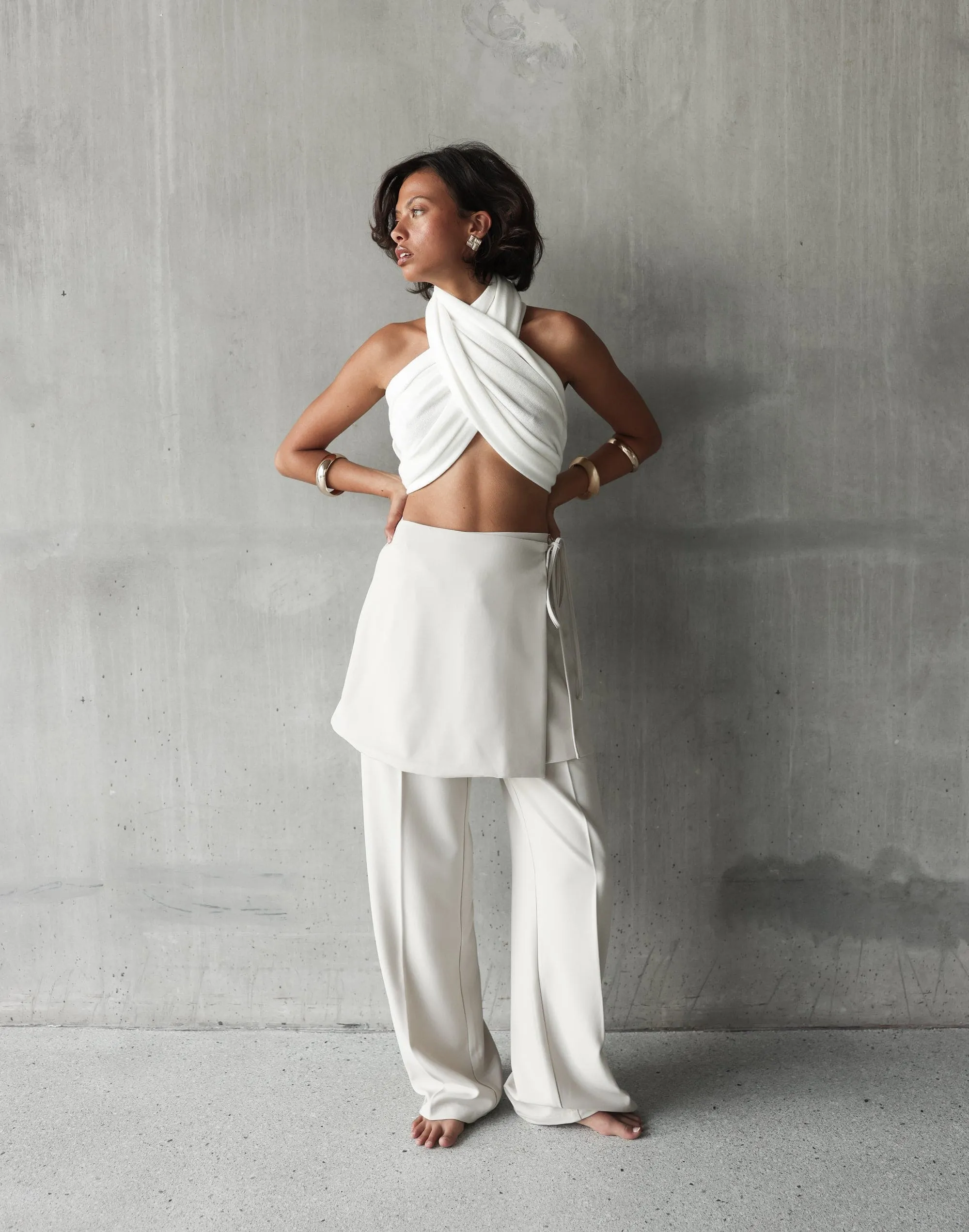 Alayna Mini Skirt (Oat)
