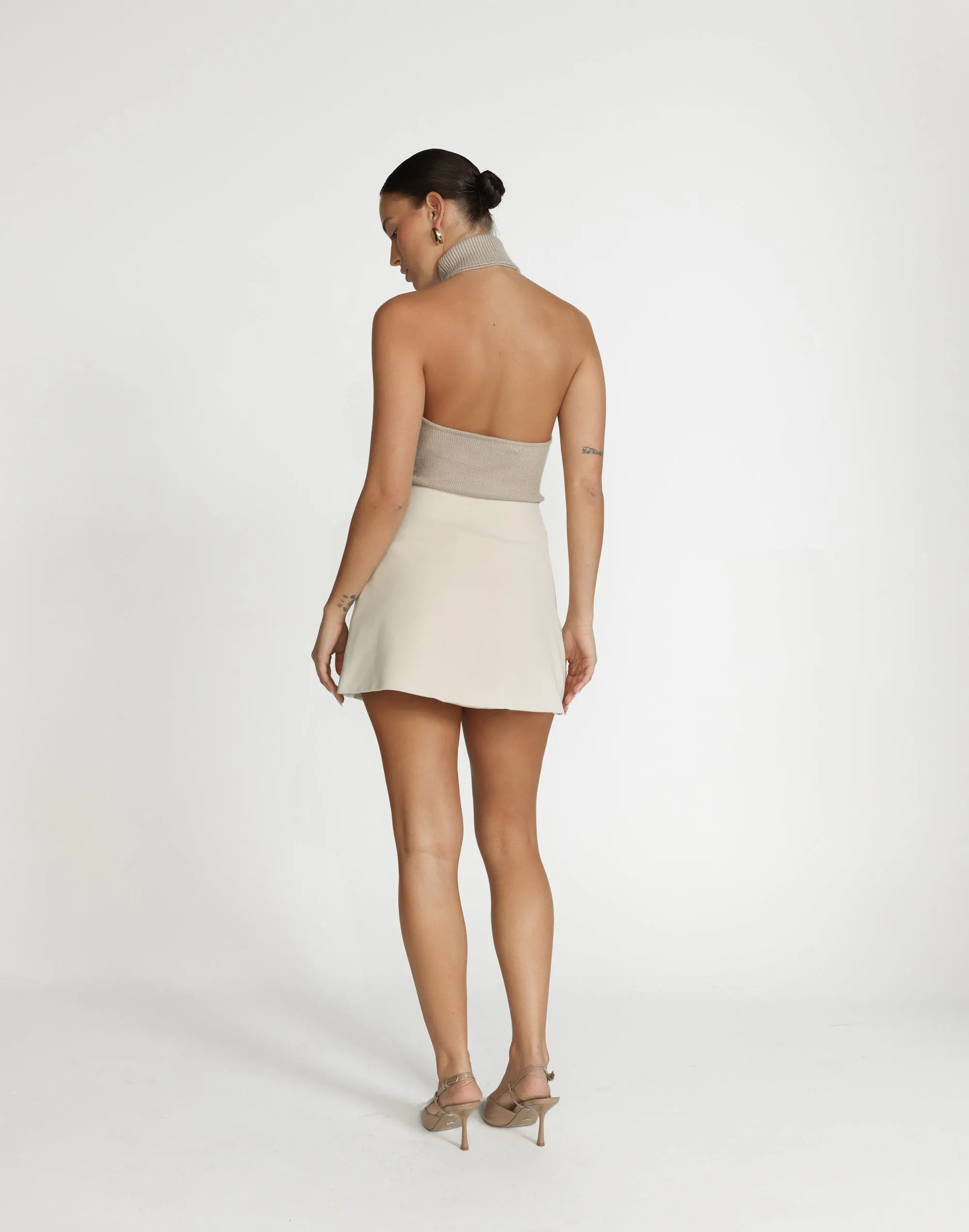 Alayna Mini Skirt (Oat)