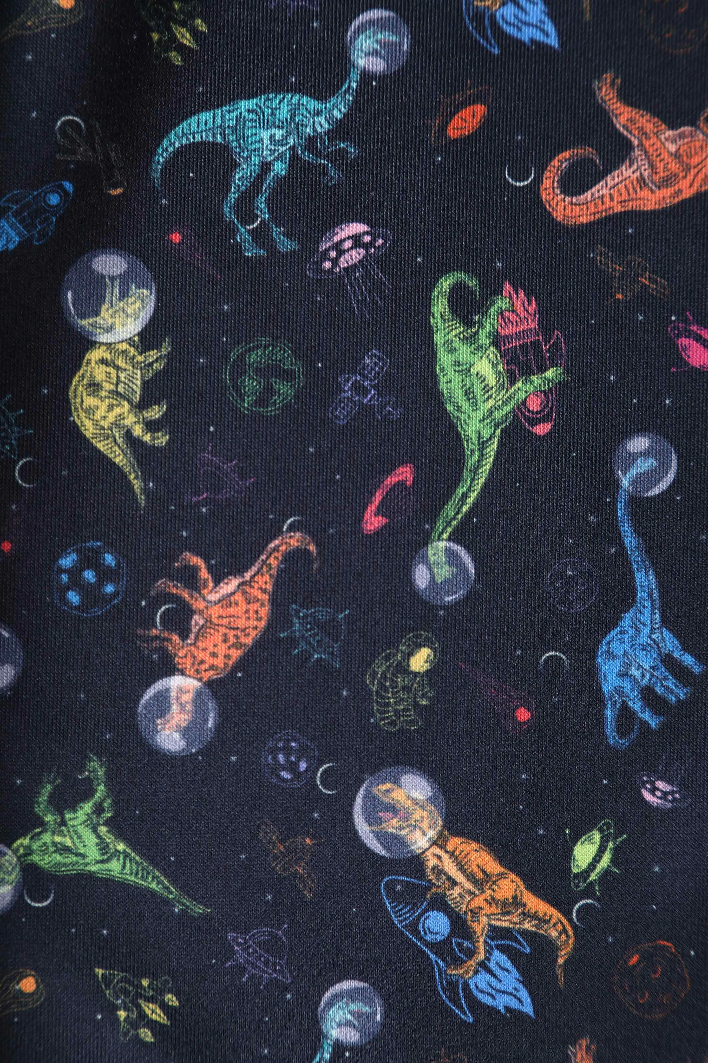 Amanda Dinosaur In Space Flared Dress