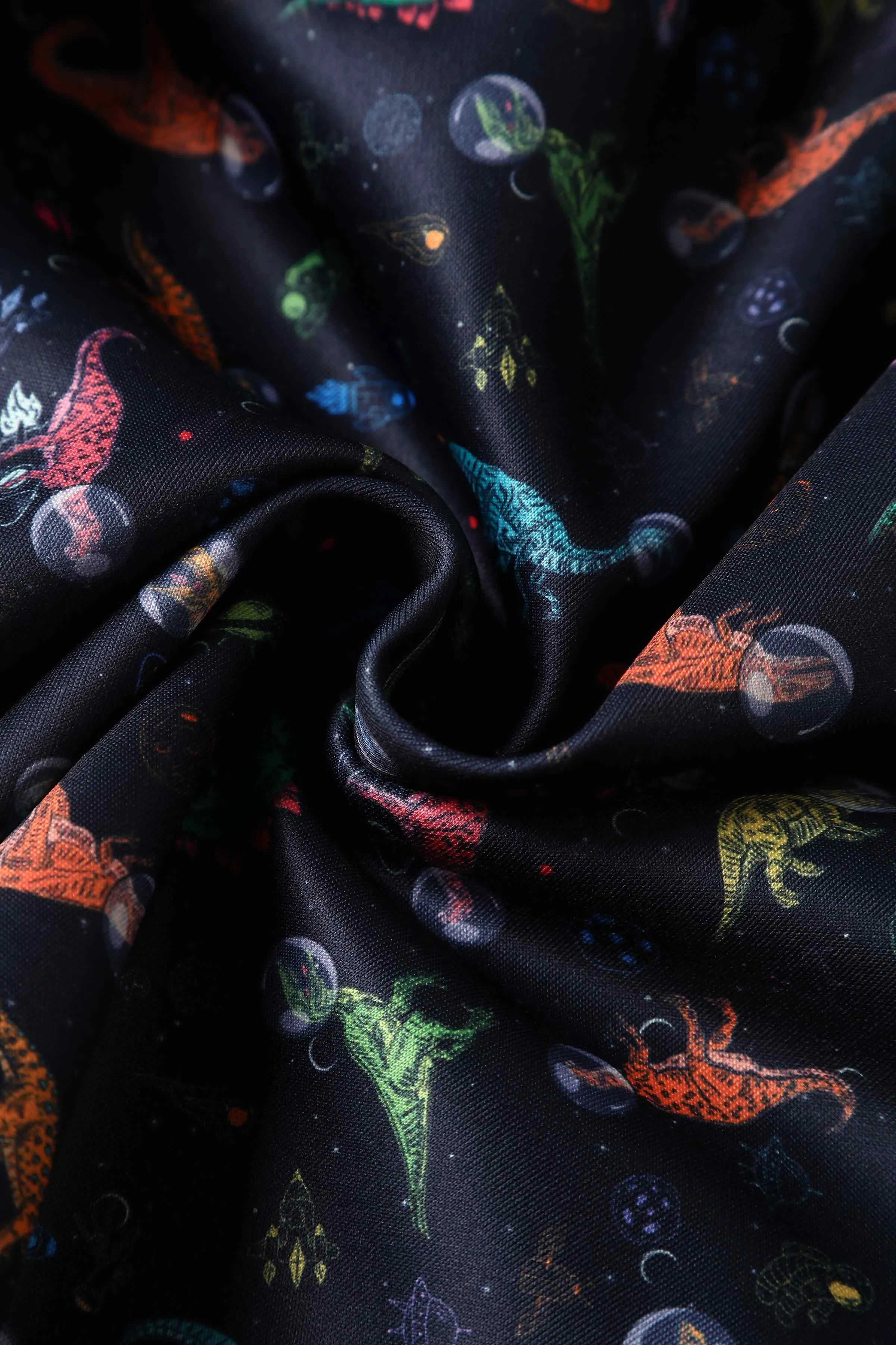 Amanda Dinosaur In Space Flared Dress