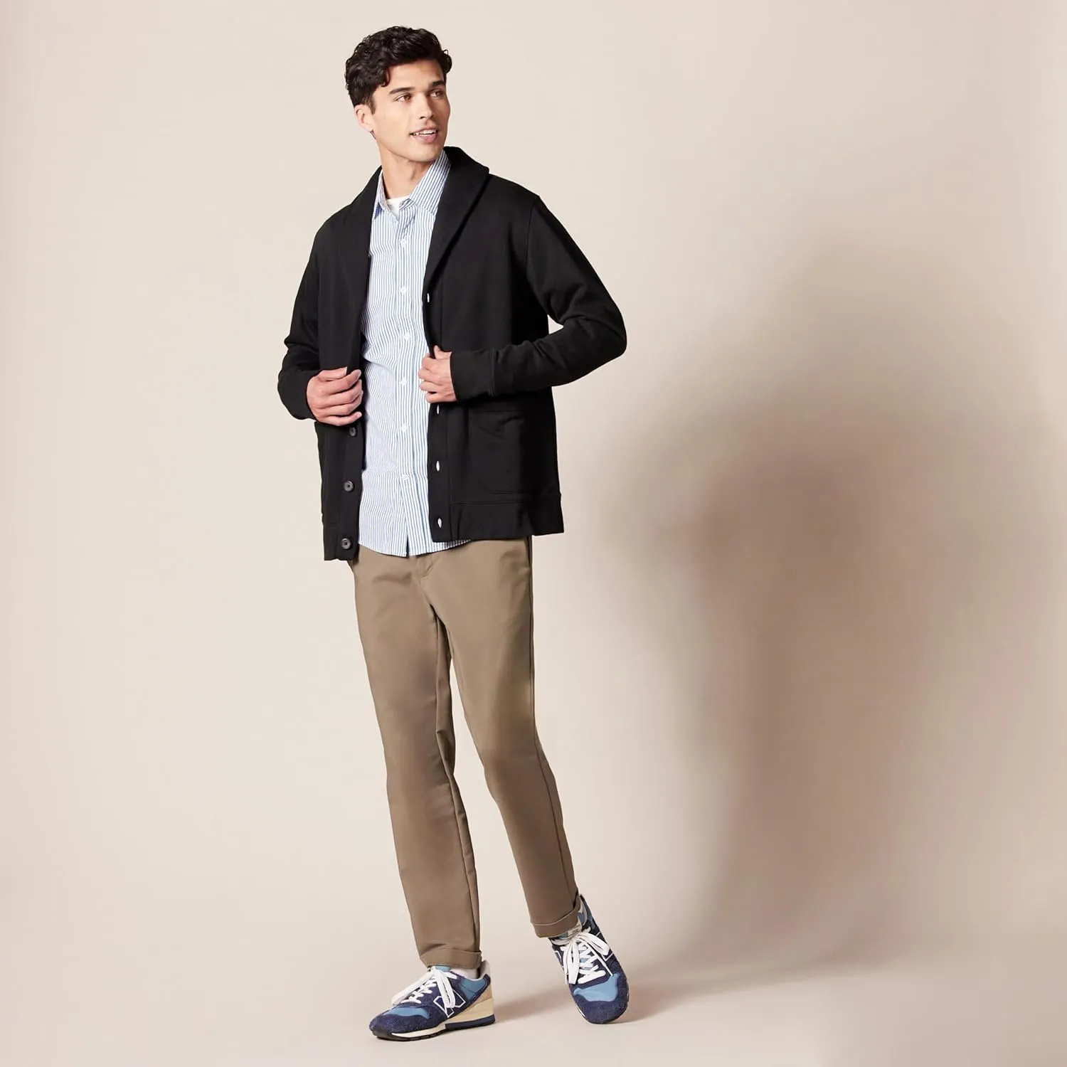 Amazon Essentials Men's Slim-Fit Long-Sleeve Poplin Shirt