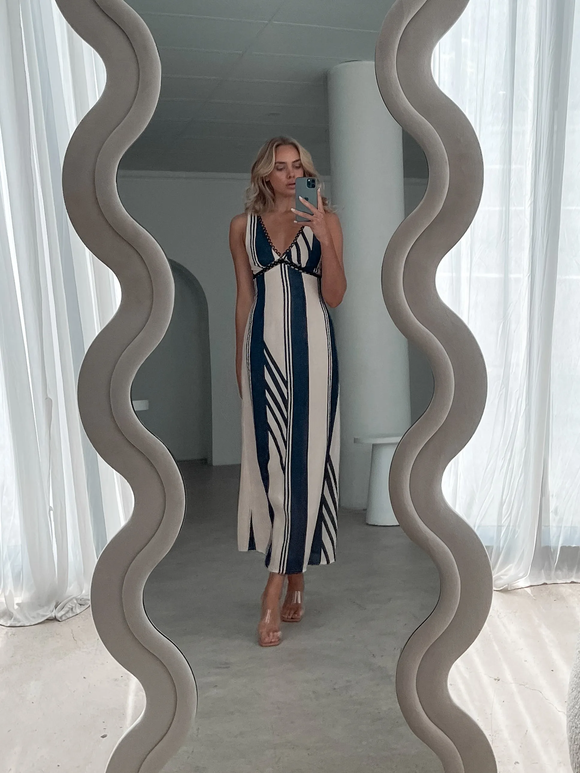 Audrina Dress - Black Print