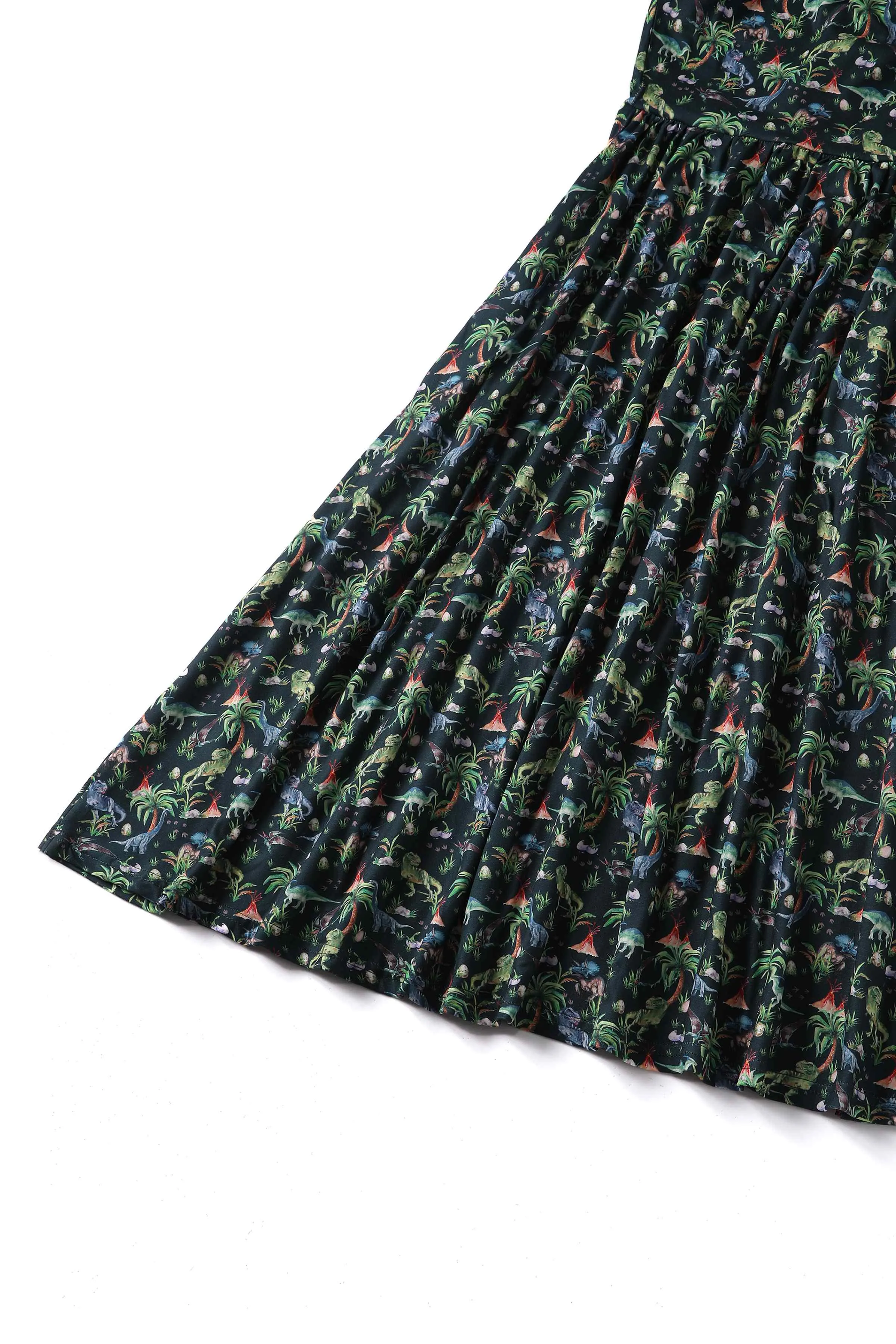 Billie Dinosaur Forest Long Sleeved Dress