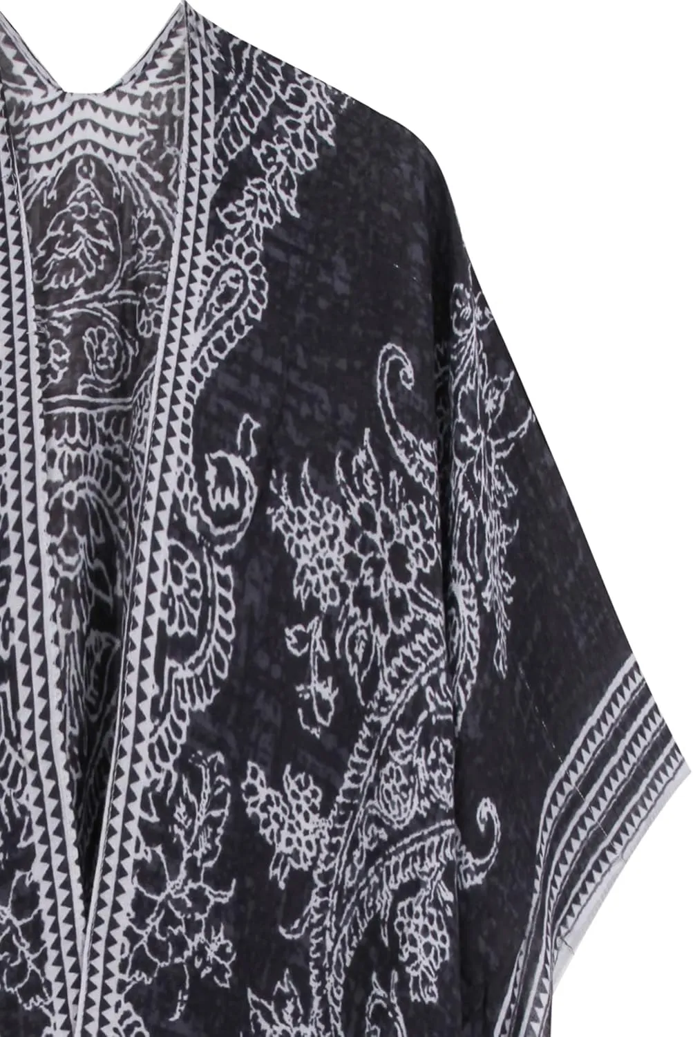 Breezy Lane Women's Kimono Cardigan Summer Swimsuit Coverups Beach Cover Up with Floral Print for Vacation