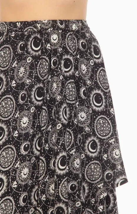 Celestial Flowy Wrap Skirt