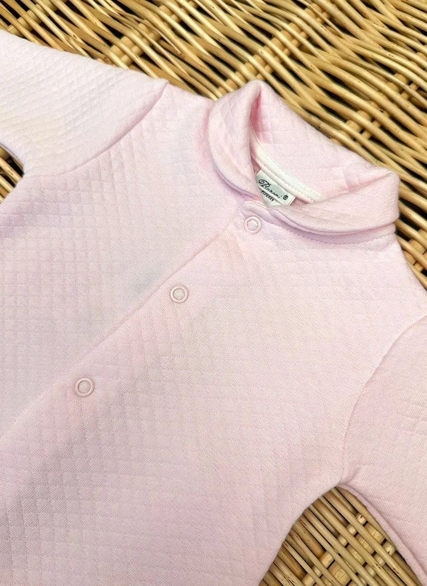 Cotton Matelassé Sleepsuit