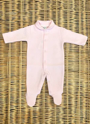Cotton Matelassé Sleepsuit