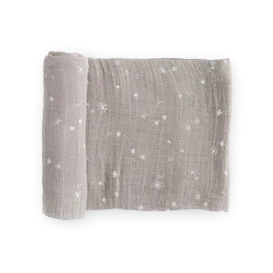 Cotton Muslin Swaddle Blanket - Snow Flurries