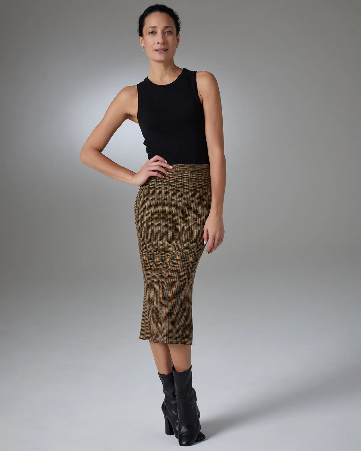 Cristen Midi Sweater Skirt