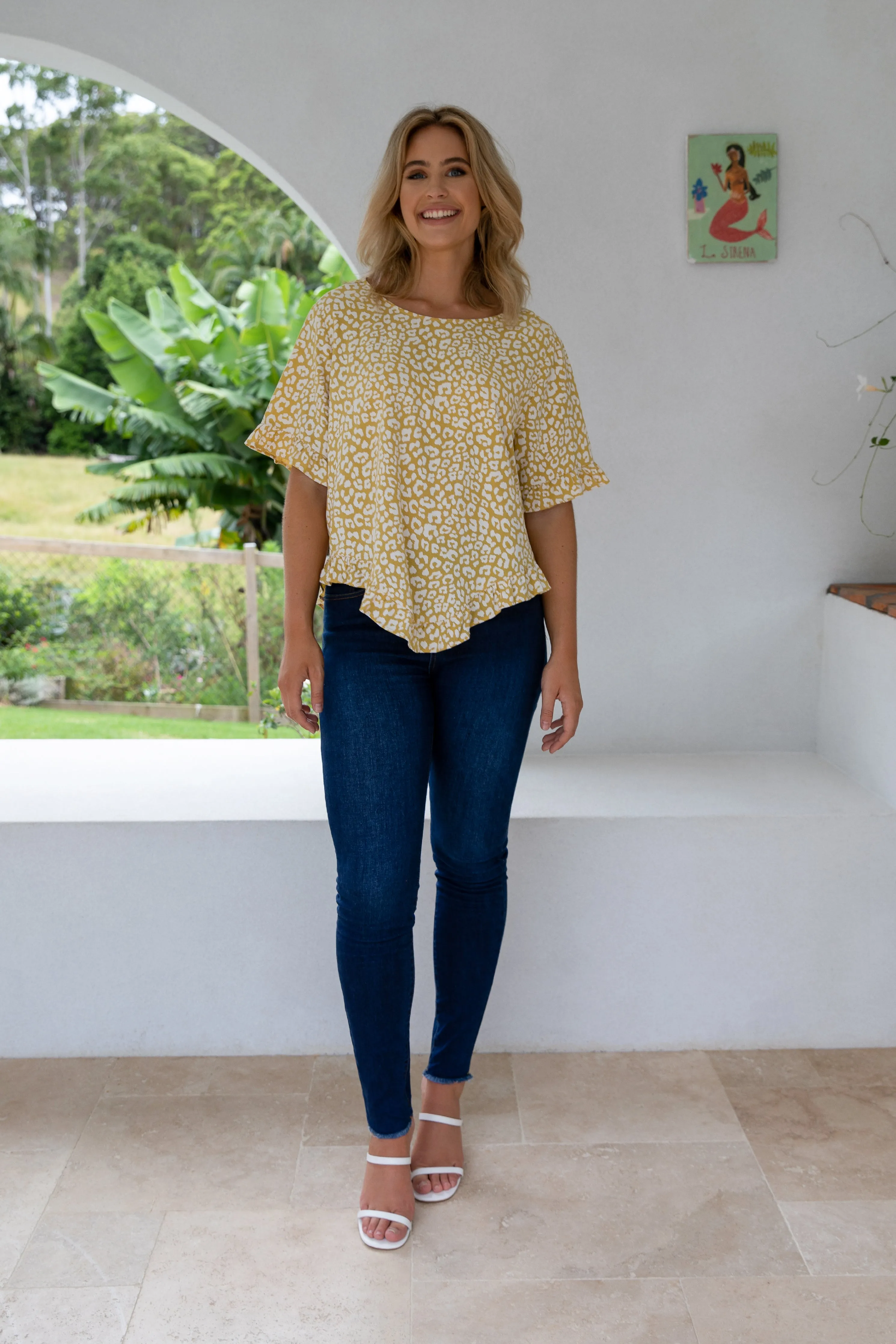 Element Top | Dawn Leopard | FINAL SALE