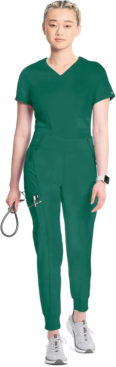 Infinity Women's Ck110a-Cherokee Jogger Scrub Pants with Mid Rise Cargo Pocket