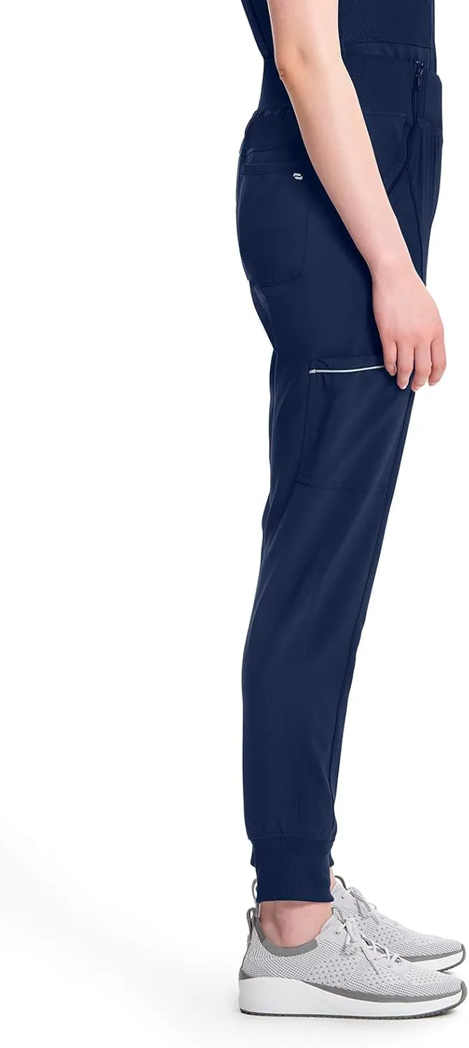 Infinity Women's Ck110a-Cherokee Jogger Scrub Pants with Mid Rise Cargo Pocket