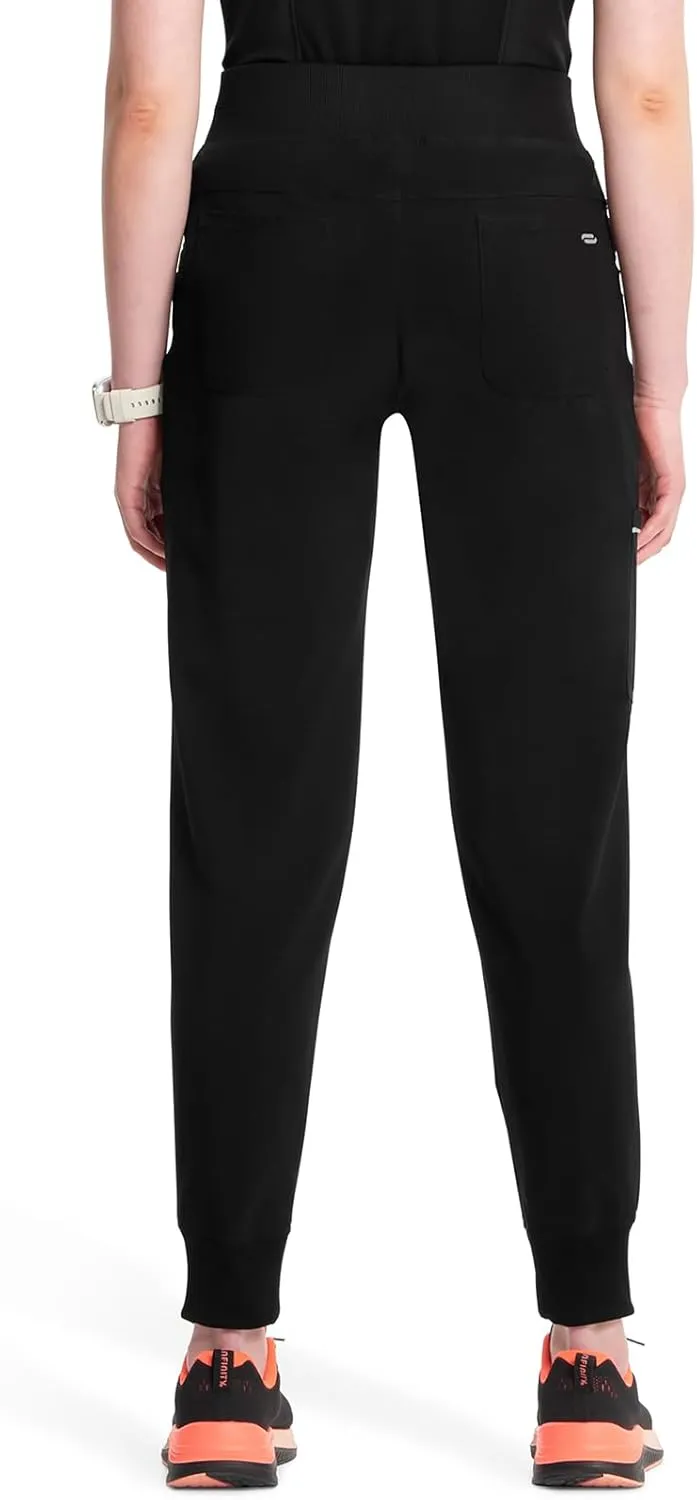 Infinity Women's Ck110a-Cherokee Jogger Scrub Pants with Mid Rise Cargo Pocket