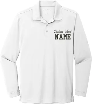 INK STITCH Custom Embroidery Stitching K110LS Men Long Sleeve Polo Shirts - 6 Colors