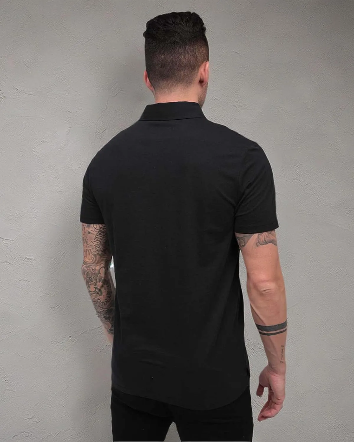 INTO THE AM Polo Shirts for Men - Comfortable Fit Collared Shirt Men S - 4XL Fitted Short Sleeve Classic Golf Shirts