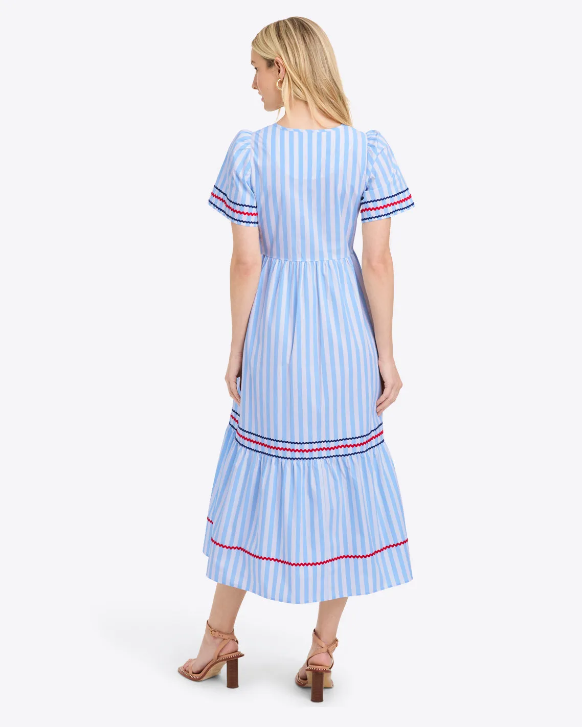 Katherine Midi Dress in Crisp Cotton