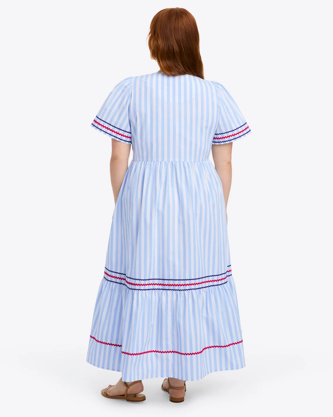 Katherine Midi Dress in Crisp Cotton