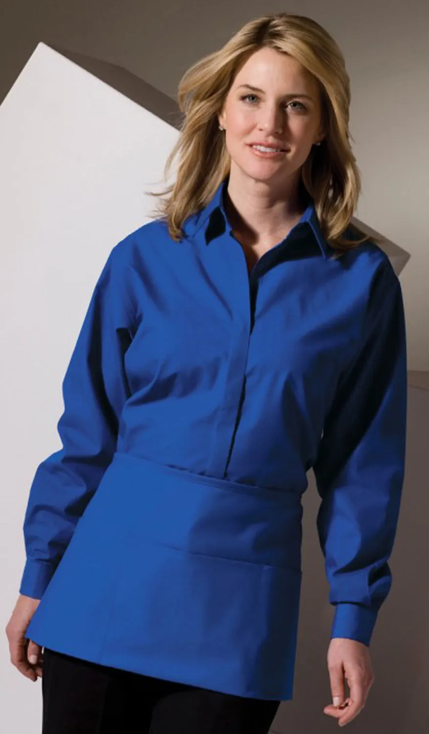 Ladies' Royal Blue Café Broadcloth Shirt