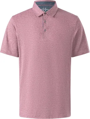 Men's Polo Shirts Short Sleeve Cotton Blend Moisture Wicking Dry Fit Performance Collared Golf Shirts for Men