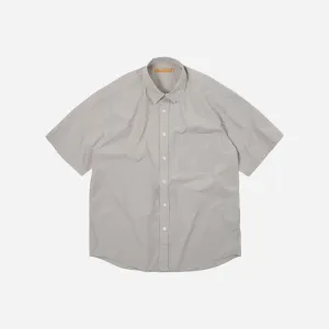 OG POPLIN OVERSIZED SHIRT - GREY