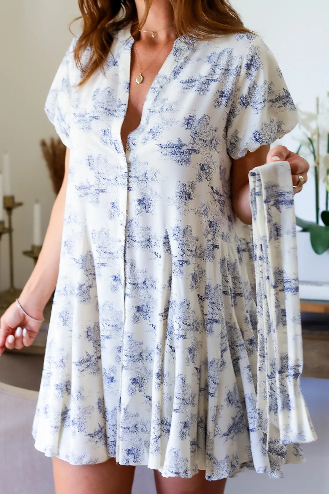 Piper Bubble Sleeve Mini Dress