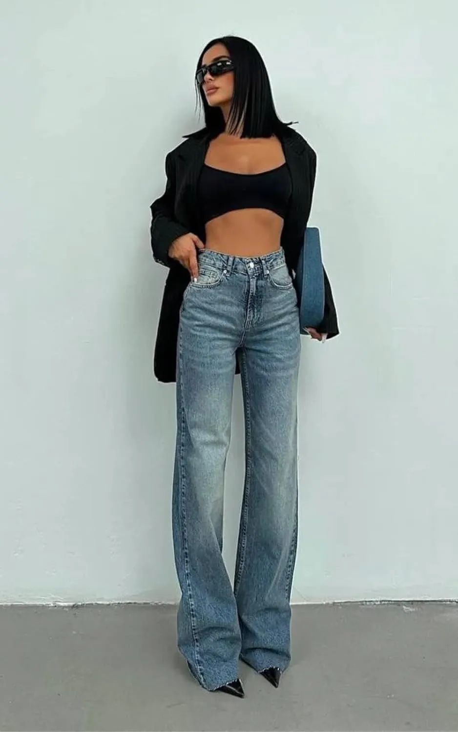 PIRAL Women's Everyone's Wardrobe Palazzo Jeans - 33" Inseam