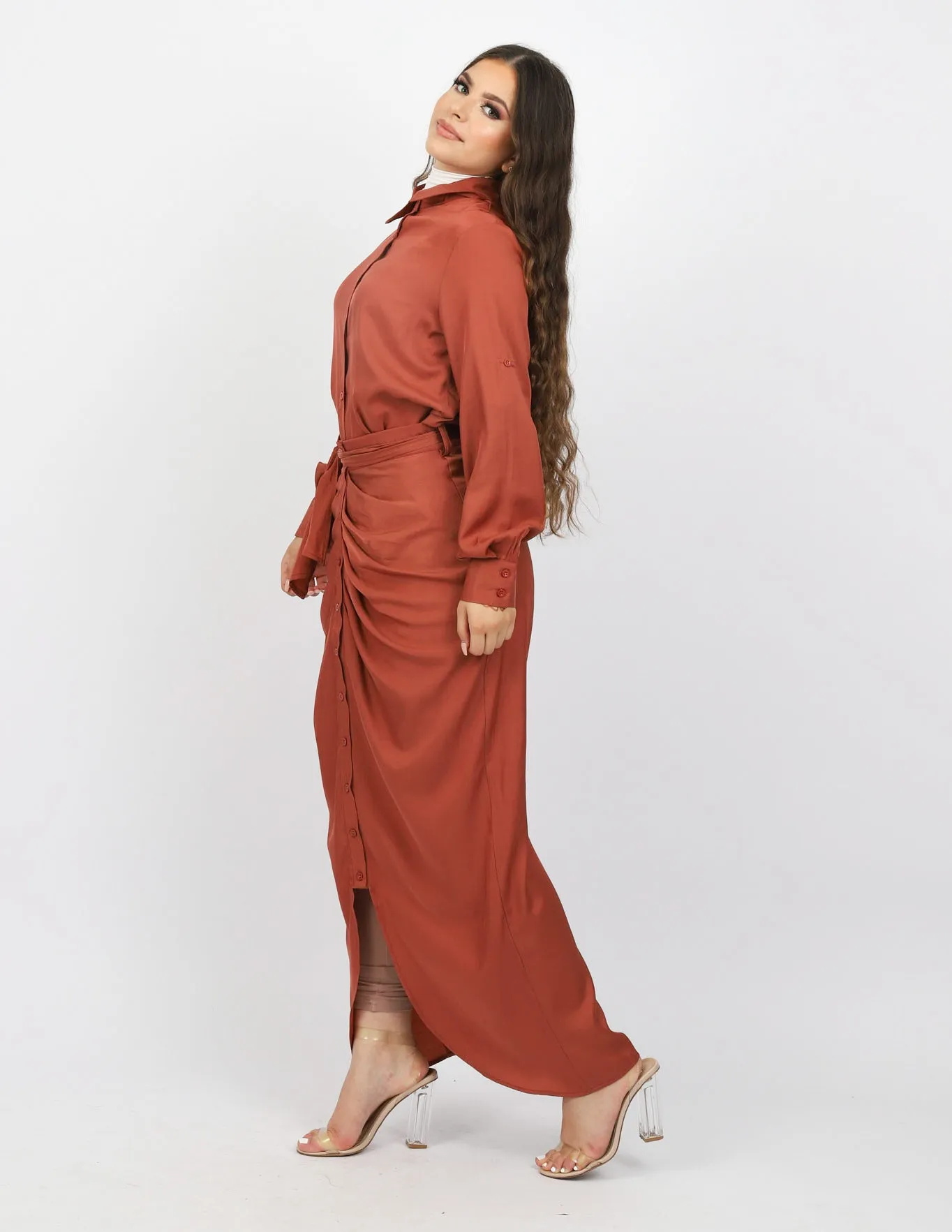 Rooj Front Button Skirt