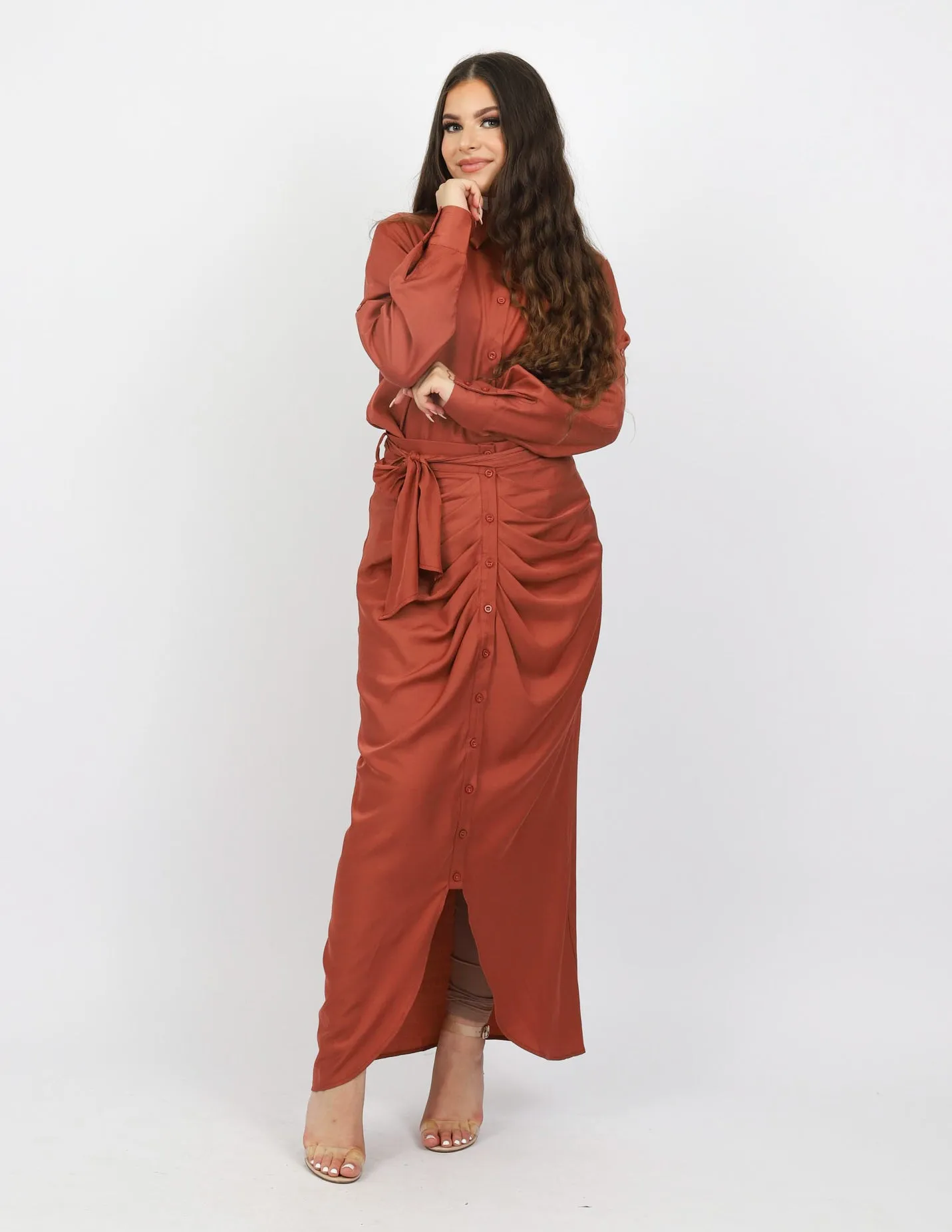 Rooj Front Button Skirt