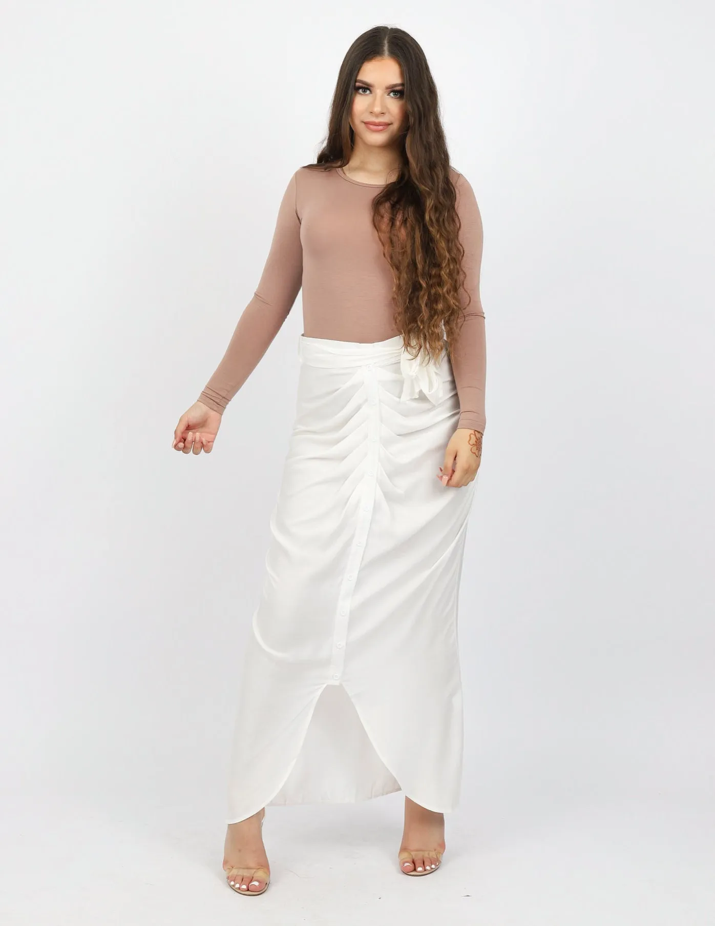 Rooj Front Button Skirt
