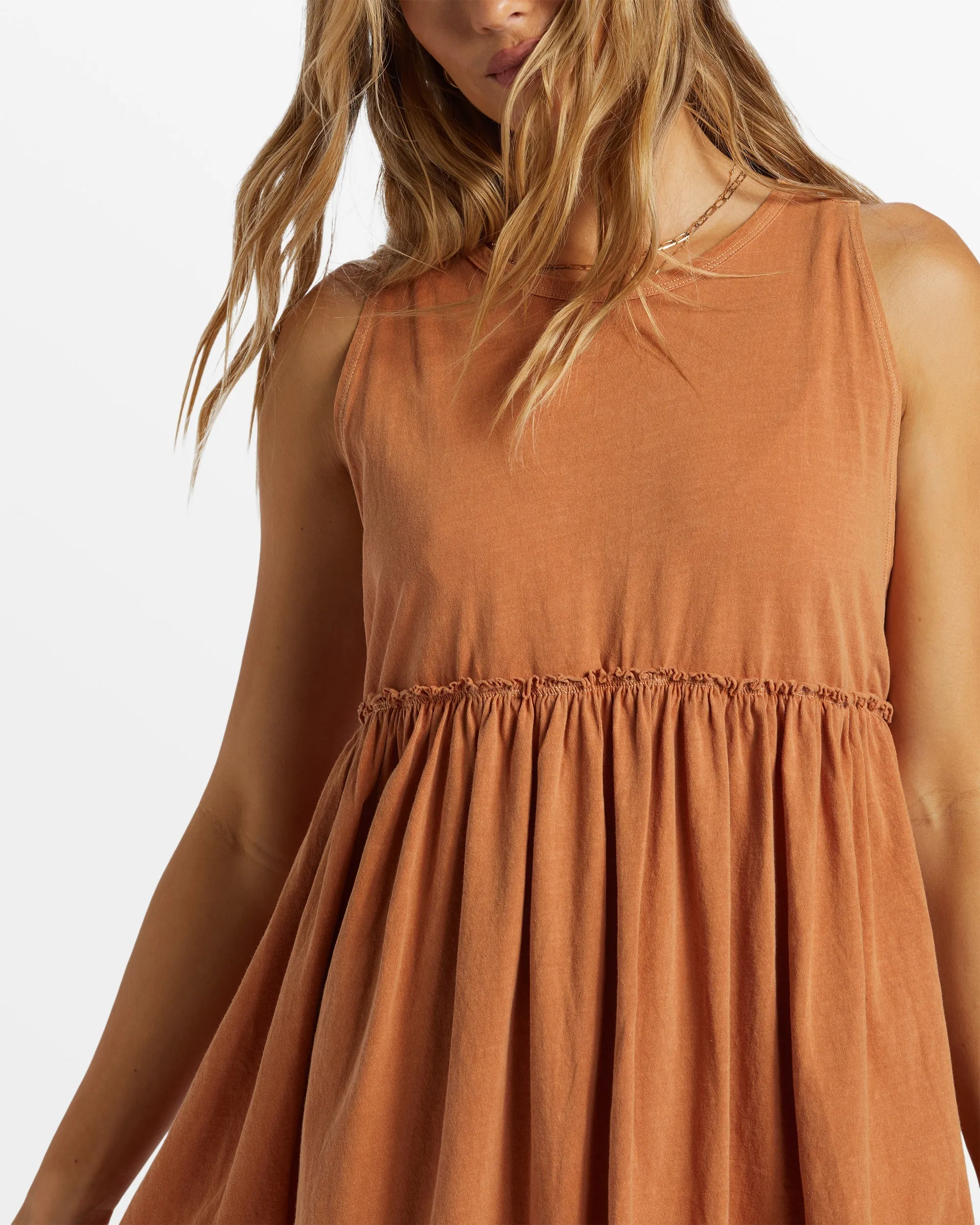 Seaside Tank Mini Dress - Toffee