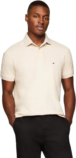 Tommy Hilfiger Men's Regular Fit Solid Color Short Sleeve Stretch Pique Polo Shirt
